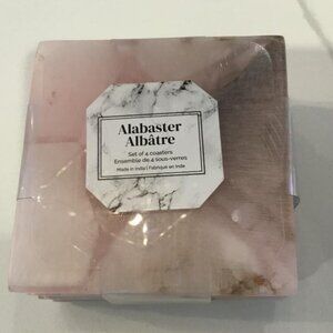 Alabaster Coasters Set of Four Made in India